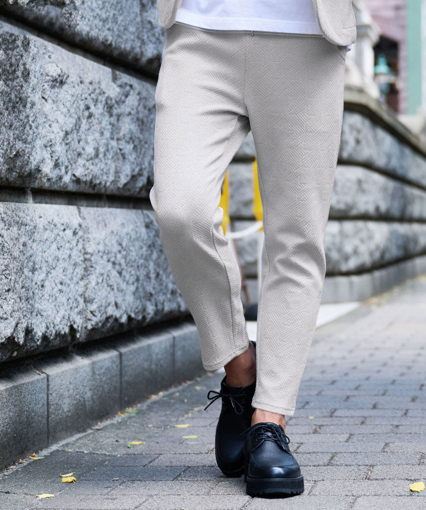 キャバリア CavariA CavariA 千鳥ニットソーアンクルパンツ （10(GRY/グレー)） 10(GRY/グレー)