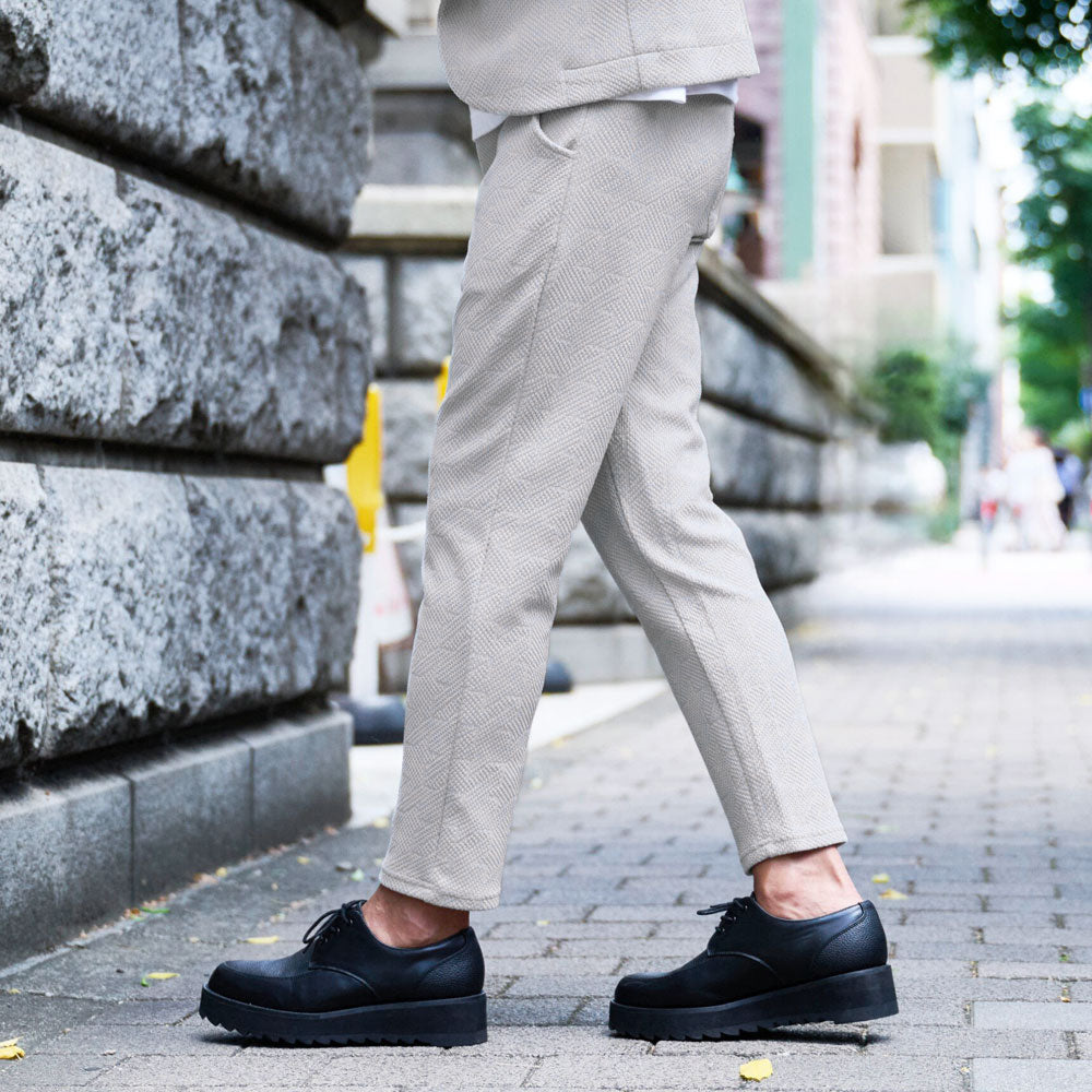 キャバリア CavariA CavariA 千鳥ニットソーアンクルパンツ （10(GRY/グレー)） 10(GRY/グレー)