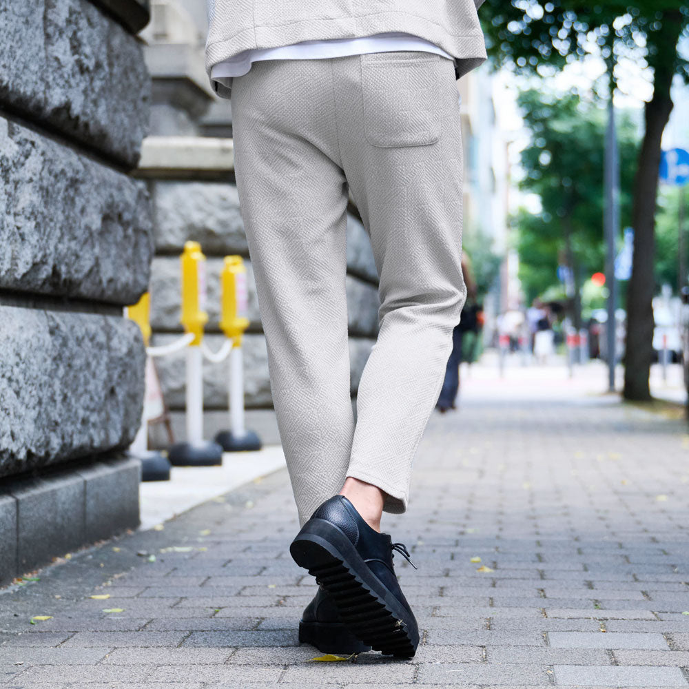 キャバリア CavariA CavariA 千鳥ニットソーアンクルパンツ （10(GRY/グレー)） 10(GRY/グレー)
