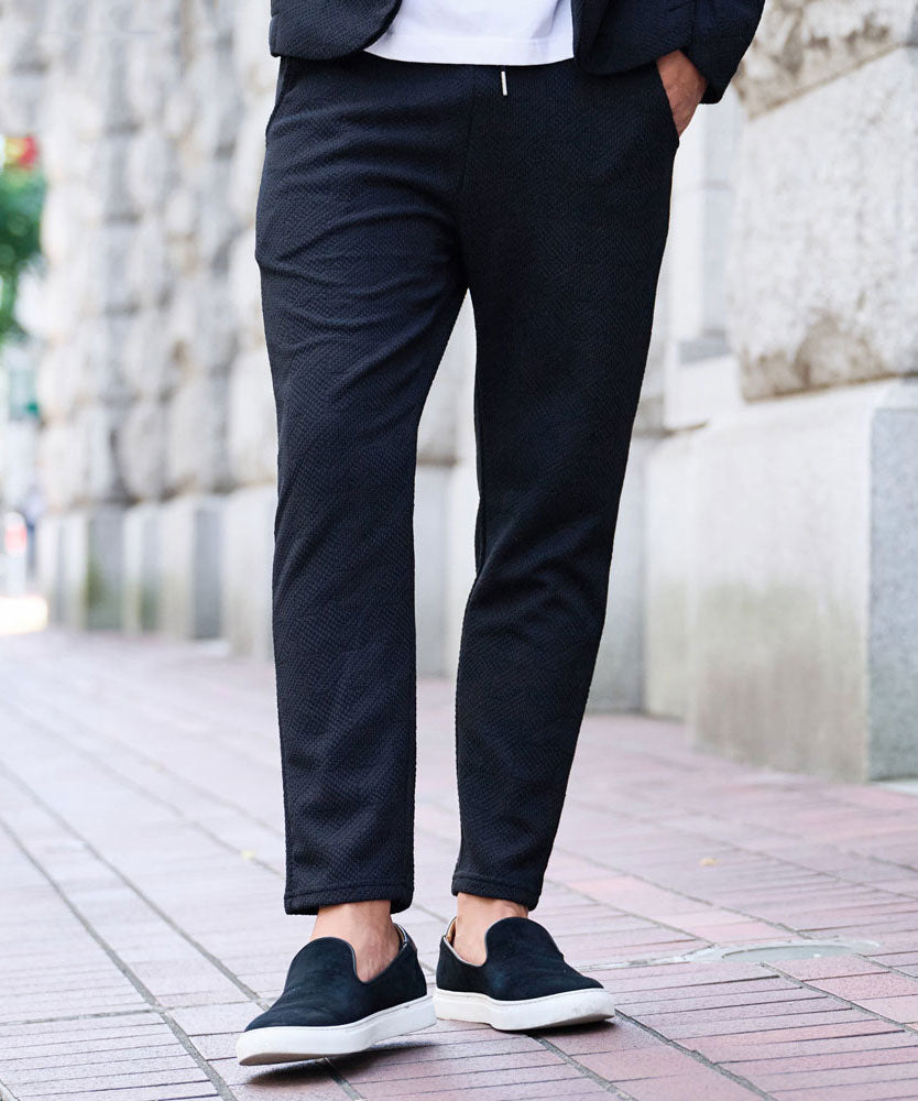 キャバリア CavariA CavariA 千鳥ニットソーアンクルパンツ （90(BLK/ブラック)） 90(BLK/ブラック)