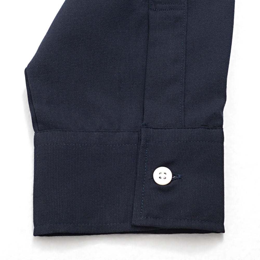 キャバリア CavariA CavariA 日本製スキッパーバンドカラールーズ長袖シャツ （NAVY(ネイビー)） NAVY(ネイビー)