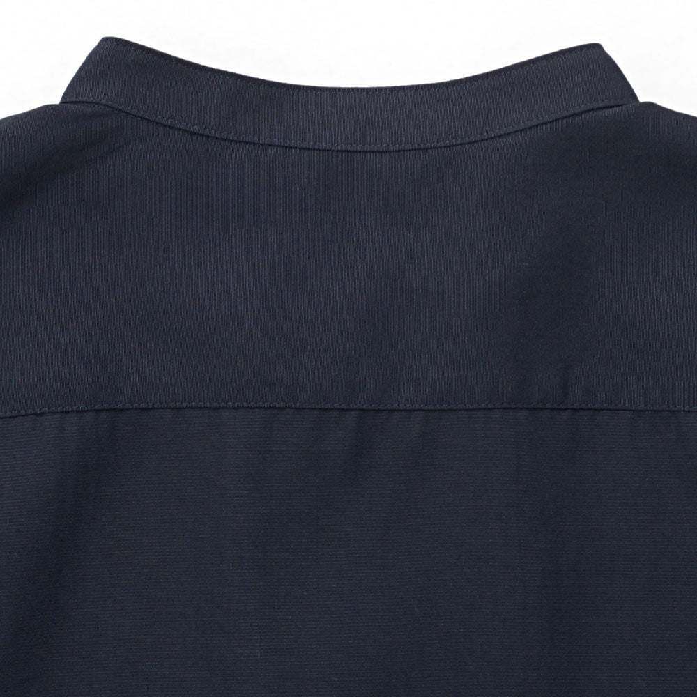 キャバリア CavariA CavariA 日本製スキッパーバンドカラールーズ長袖シャツ （NAVY(ネイビー)） NAVY(ネイビー)