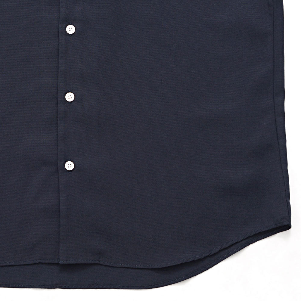 キャバリア CavariA CavariA 日本製スキッパーバンドカラールーズ長袖シャツ （NAVY(ネイビー)） NAVY(ネイビー)
