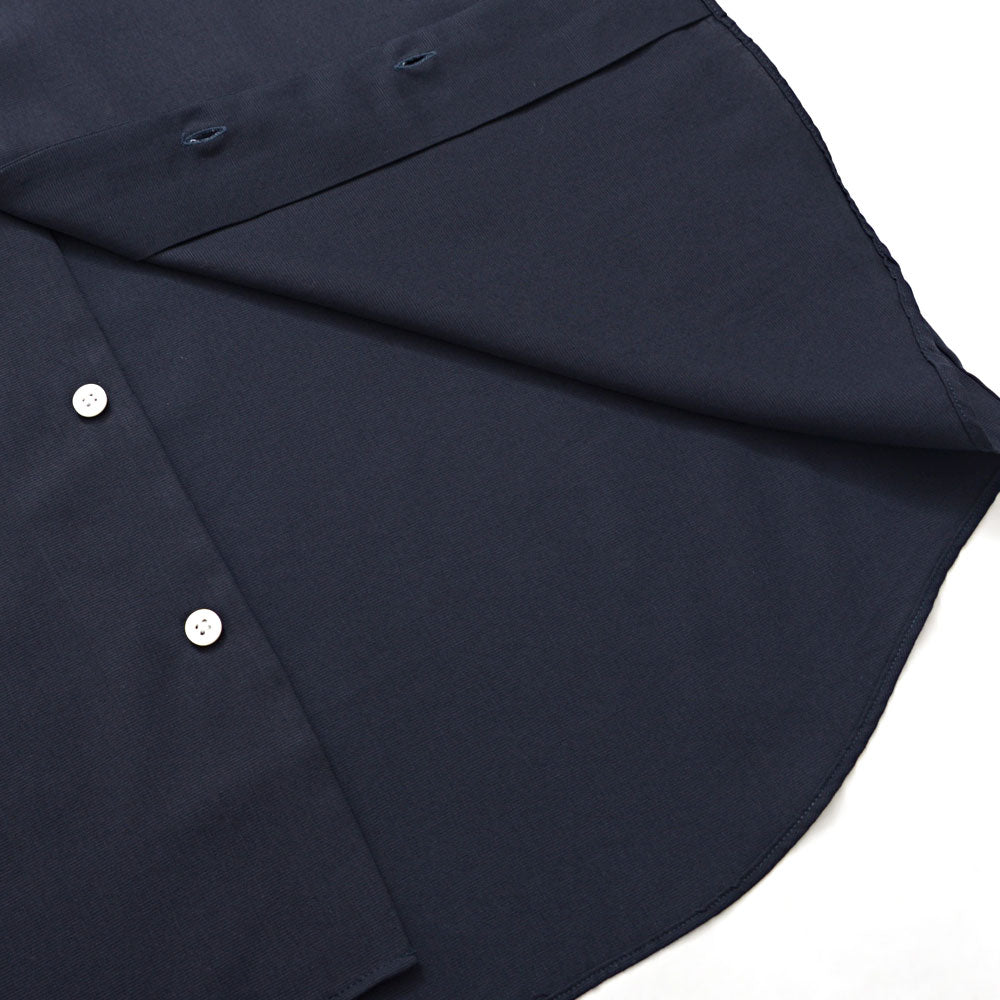 キャバリア CavariA CavariA 日本製スキッパーバンドカラールーズ長袖シャツ （NAVY(ネイビー)） NAVY(ネイビー)