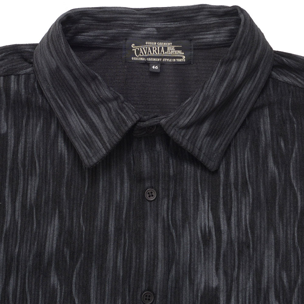 キャバリア CavariA CavariA ポリコーデュロイシャツ （BLK(ブラック)） BLK(ブラック)