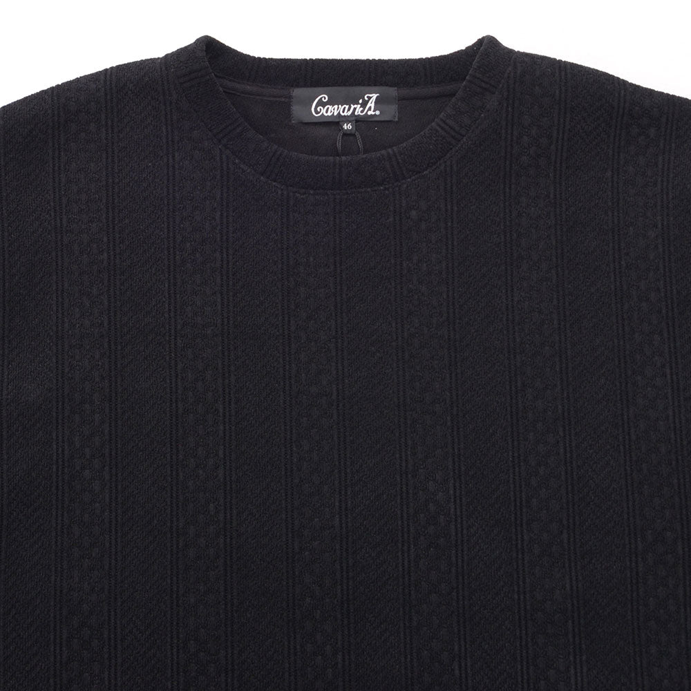 キャバリア CavariA CavariA モールパターン柄トレーナー （90(BLK/ブラック)） 90(BLK/ブラック)