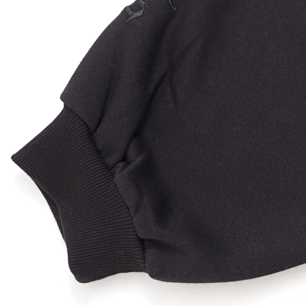 キャバリア CavariA CavariA ペイズリークロスアップリケトレーナー （BLK×WHT(ブラック×ホワイト)） BLK×WHT(ブラック×ホワイト)