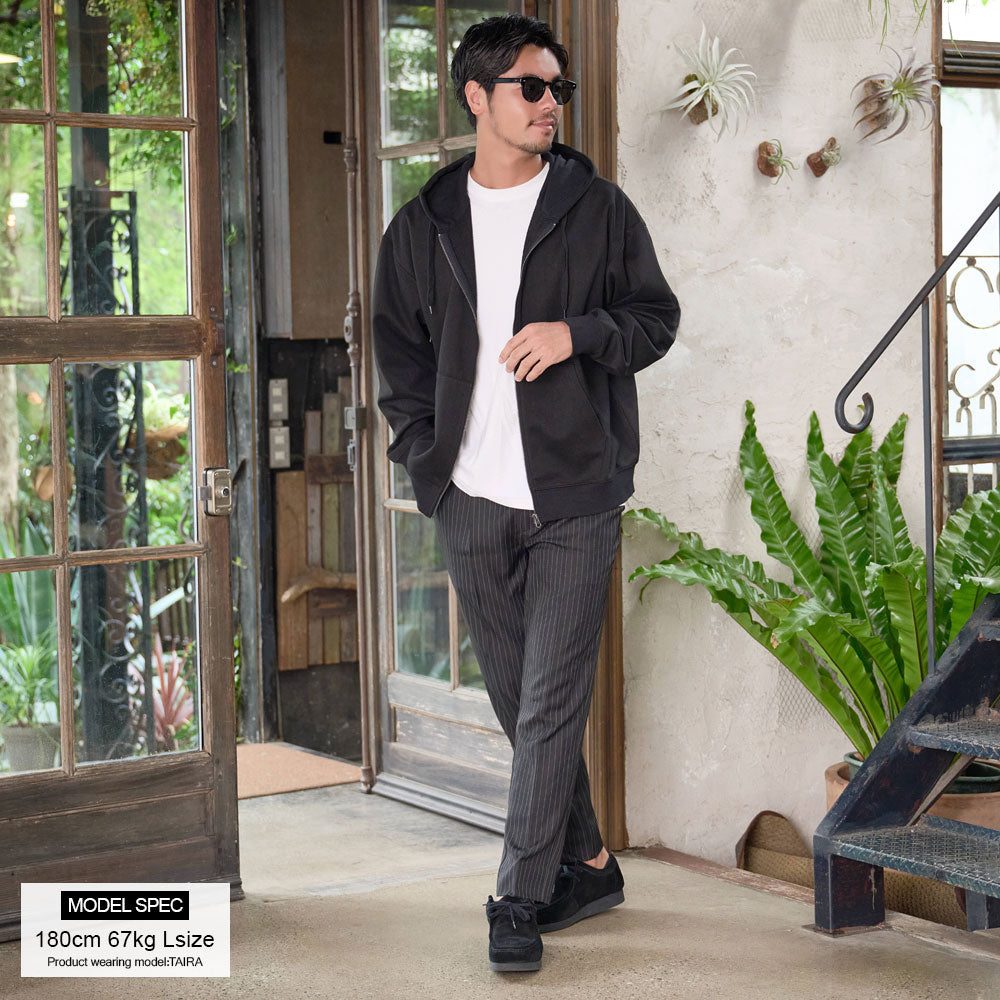 キャバリア CavariA CavariA ヘリンボンZIPパーカー （CHARCOAL(チャコール)） CHARCOAL(チャコール)