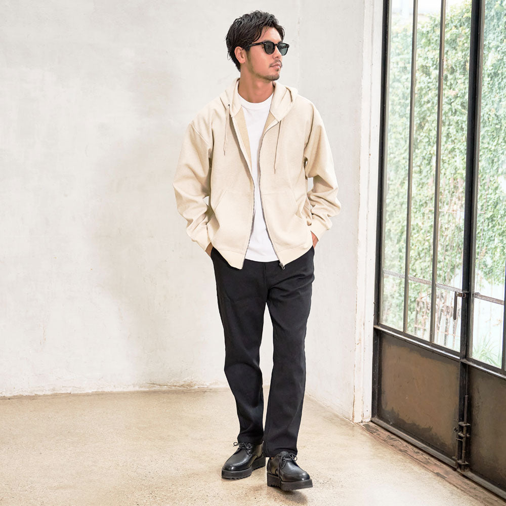 キャバリア CavariA CavariA ヘリンボンZIPパーカー （CHARCOAL(チャコール)） CHARCOAL(チャコール)