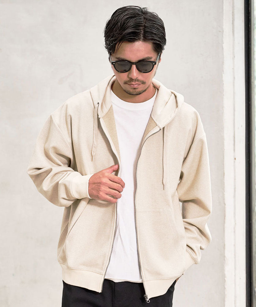 キャバリア CavariA CavariA ヘリンボンZIPパーカー （BEIGE(ベージュ)） BEIGE(ベージュ)