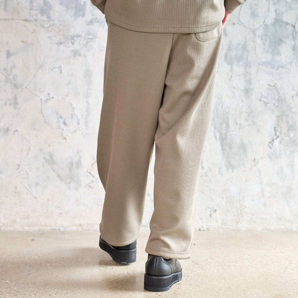 キャバリア CavariA CavariA ドビー裏起毛ワイドパンツ （WHT(ホワイト)） WHT(ホワイト)