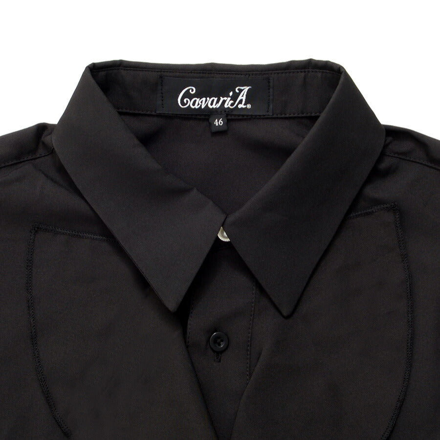 キャバリア CavariA CavariA フリル長袖シャツ （BLK(ブラック)） BLK(ブラック)