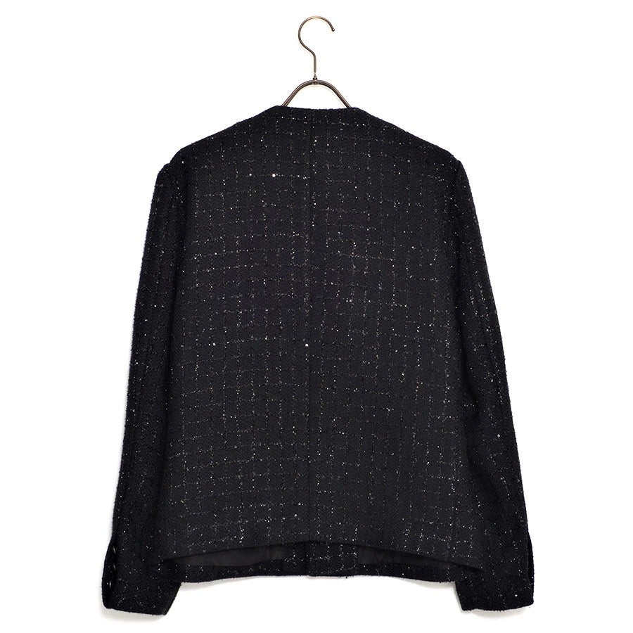 キャバリア CavariA CavariA ツイードノーカラーJKT （GRY(グレー)） GRY(グレー)