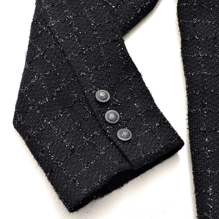 キャバリア CavariA CavariA ツイードノーカラーJKT （GRY(グレー)） GRY(グレー)