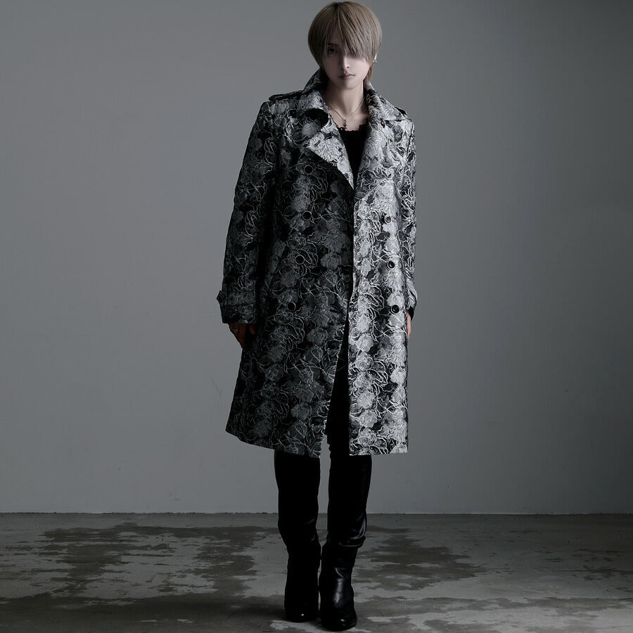 キャバリア CavariA CavariA Wトレンチコート(ジャガードタイプ) （GRY(グレー)） GRY(グレー)