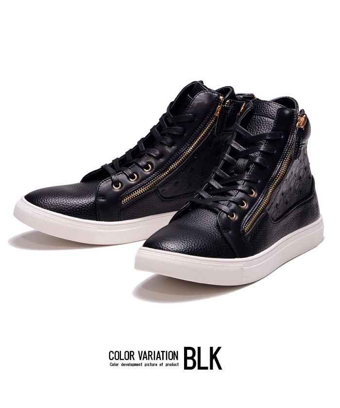 Silver Bullet Select SB Select SB select 【Silver Bullet Select】 Zip Design Fake Leather High Cut Sneakers
