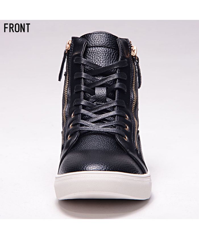 Silver Bullet Select SB Select SB select 【Silver Bullet Select】 Zip Design Fake Leather High Cut Sneakers