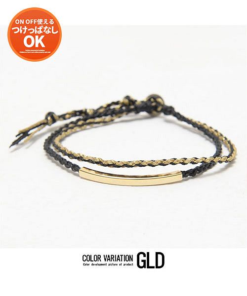 シルバーバレットセレクト SB Select SB select インフィニティブレスレット メンズ インフィニティ ラインストーン ワックスコード アクセサリー シルバー ゴールド アクセ ユニセックス  （GLD(ゴールド)） GLD(ゴールド)