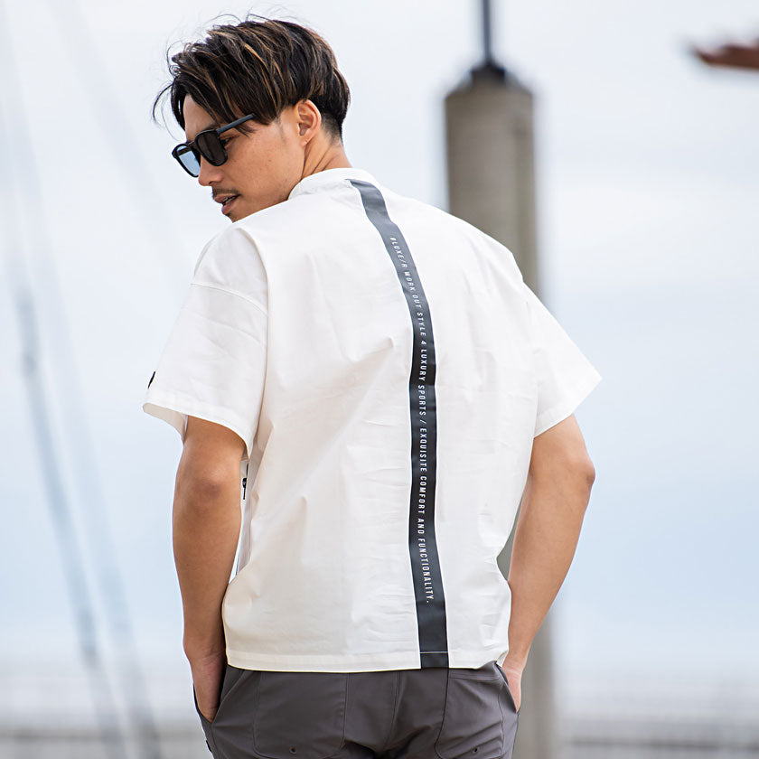 シルバーバレットセレクト SB Select LUXE/R ストレッチナイロンモックネック半袖シャツ ゴルフ 止水 （4-4(BLK/ブラック)） 4-4(BLK/ブラック)