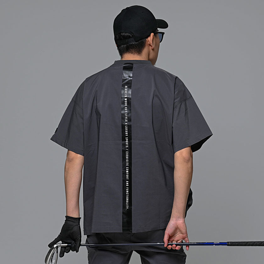 シルバーバレットセレクト SB Select LUXE/R ストレッチナイロンモックネック半袖シャツ ゴルフ 止水 （4-4(BLK/ブラック)） 4-4(BLK/ブラック)