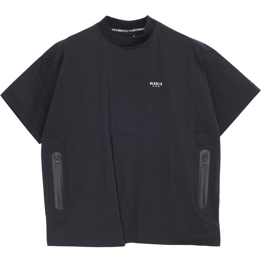シルバーバレットセレクト SB Select LUXE/R ストレッチナイロンモックネック半袖シャツ ゴルフ 止水 （4-4(BLK/ブラック)） 4-4(BLK/ブラック)