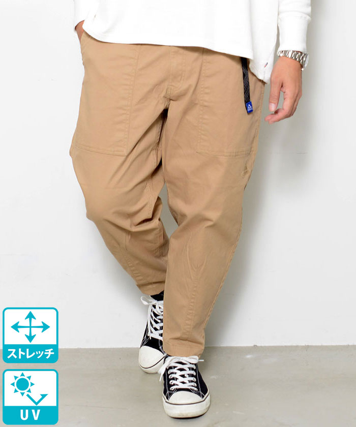 シルバーバレットセレクト SB Select GERRY UV加工アクティブストレッチルーズテーパードチノ&デニムパンツ,95(BEG/ベージュ)
