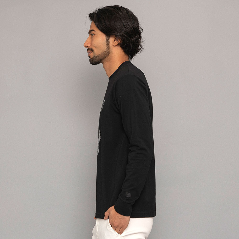 シルバーバレットセレクト SB Select LUXE/R クルーネック ベア天ラインストーンベアロンTEE （3-3(BLK/ブラック)） 3-3(BLK/ブラック)