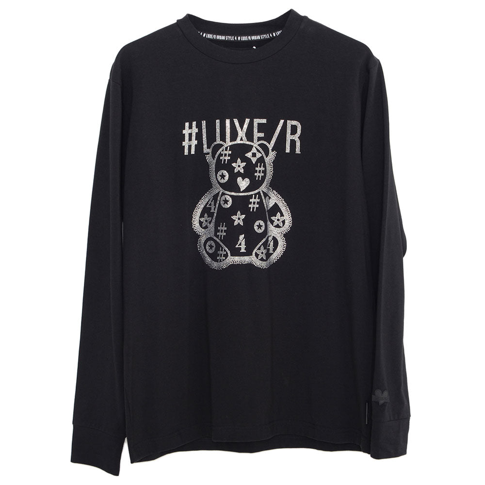 シルバーバレットセレクト SB Select LUXE/R クルーネック ベア天ラインストーンベアロンTEE （3-3(BLK/ブラック)） 3-3(BLK/ブラック)