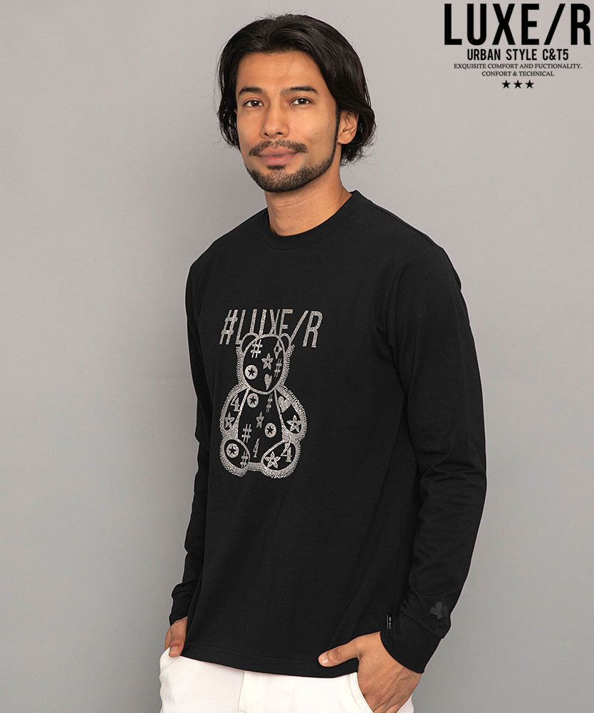 シルバーバレットセレクト SB Select LUXE/R クルーネック ベア天ラインストーンベアロンTEE （3-1(WHT/ホワイト)） 3-1(WHT/ホワイト)