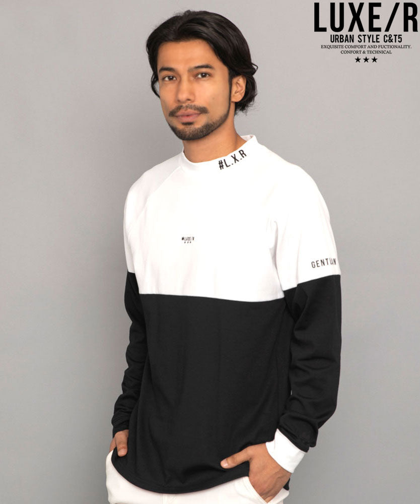 シルバーバレットセレクト SB Select LUXE/R CVCスムース切替モックネック 長袖 （3-3(BLK/ブラック)） 3-3(BLK/ブラック)