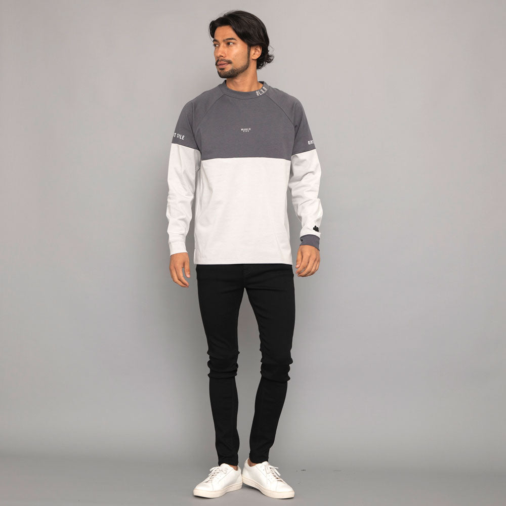 シルバーバレットセレクト SB Select LUXE/R CVCスムース切替モックネック 長袖 （3-3(BLK/ブラック)） 3-3(BLK/ブラック)