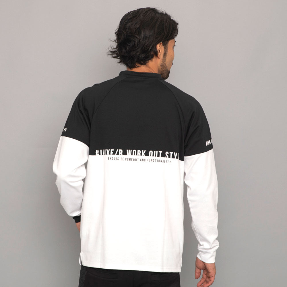 シルバーバレットセレクト SB Select LUXE/R CVCスムース切替モックネック 長袖 （3-3(BLK/ブラック)） 3-3(BLK/ブラック)