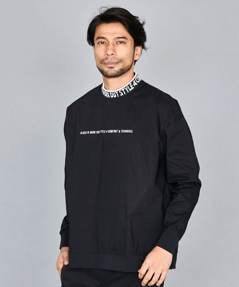 シルバーバレットセレクト SB Select LUXE/R ストレッチ布帛モックネックトレーナー （4-4(BLK/ブラック)） 4-4(BLK/ブラック)