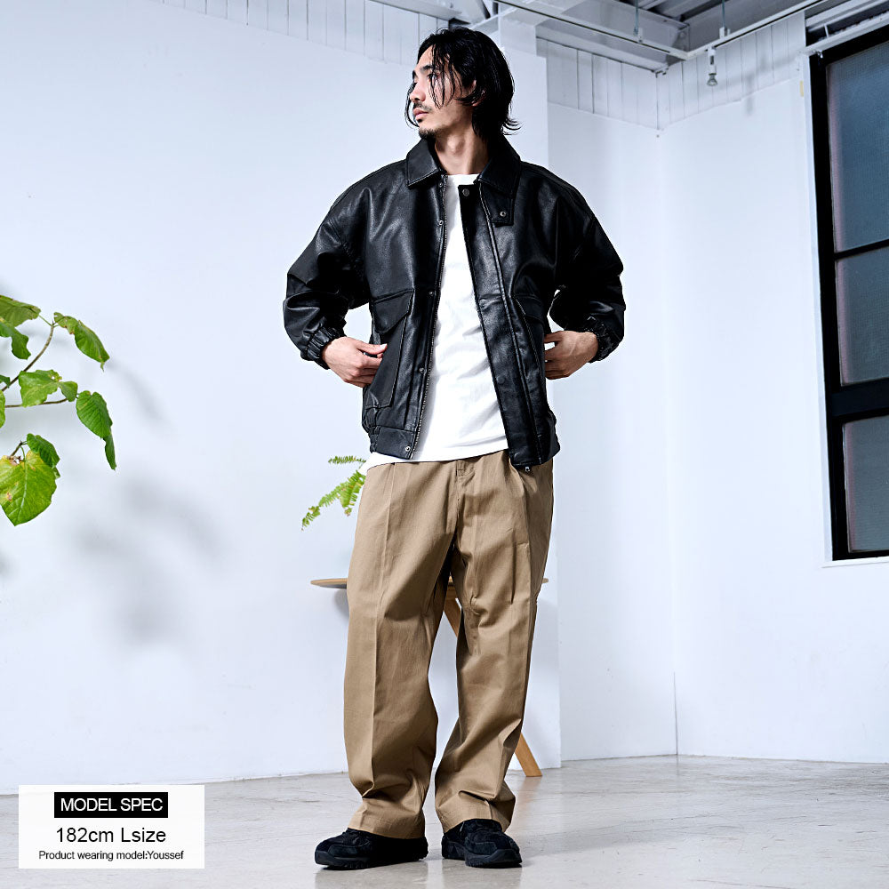シルバーバレットセレクト SB Select SB select PUベジタブル加工A-2ブルゾン （09(BLACK/ブラック)） 09(BLACK/ブラック)