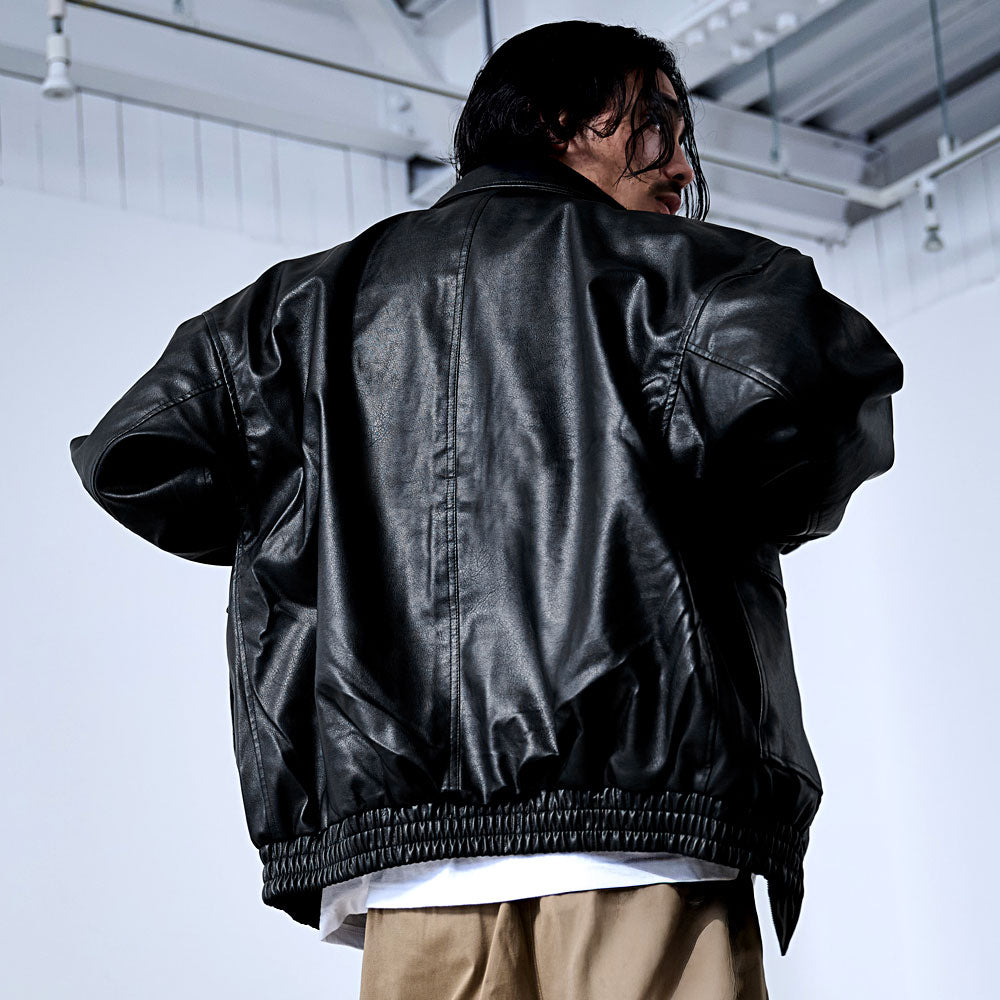 シルバーバレットセレクト SB Select SB select PUベジタブル加工A-2ブルゾン （09(BLACK/ブラック)） 09(BLACK/ブラック)