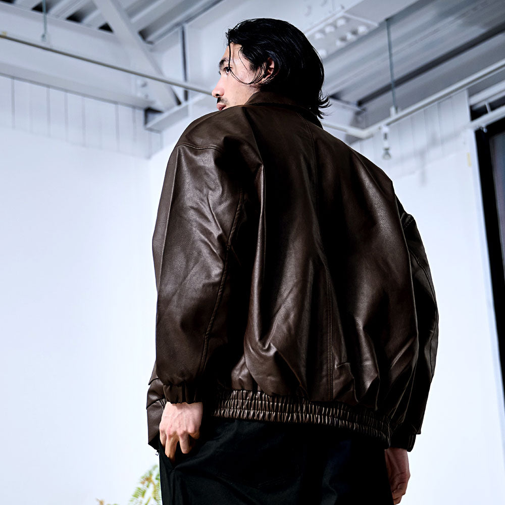 シルバーバレットセレクト SB Select SB select PUベジタブル加工A-2ブルゾン （09(BLACK/ブラック)） 09(BLACK/ブラック)