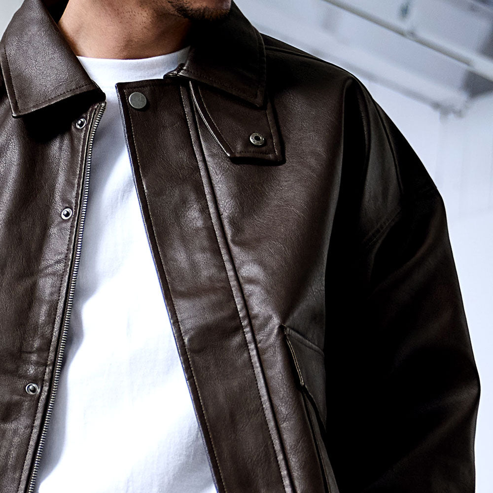 シルバーバレットセレクト SB Select SB select PUベジタブル加工A-2ブルゾン （09(BLACK/ブラック)） 09(BLACK/ブラック)