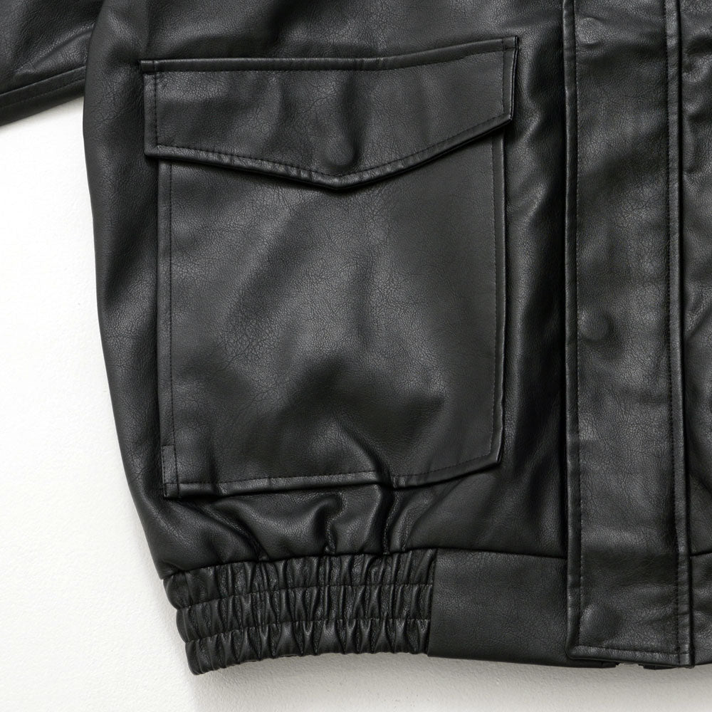 シルバーバレットセレクト SB Select SB select PUベジタブル加工A-2ブルゾン （09(BLACK/ブラック)） 09(BLACK/ブラック)