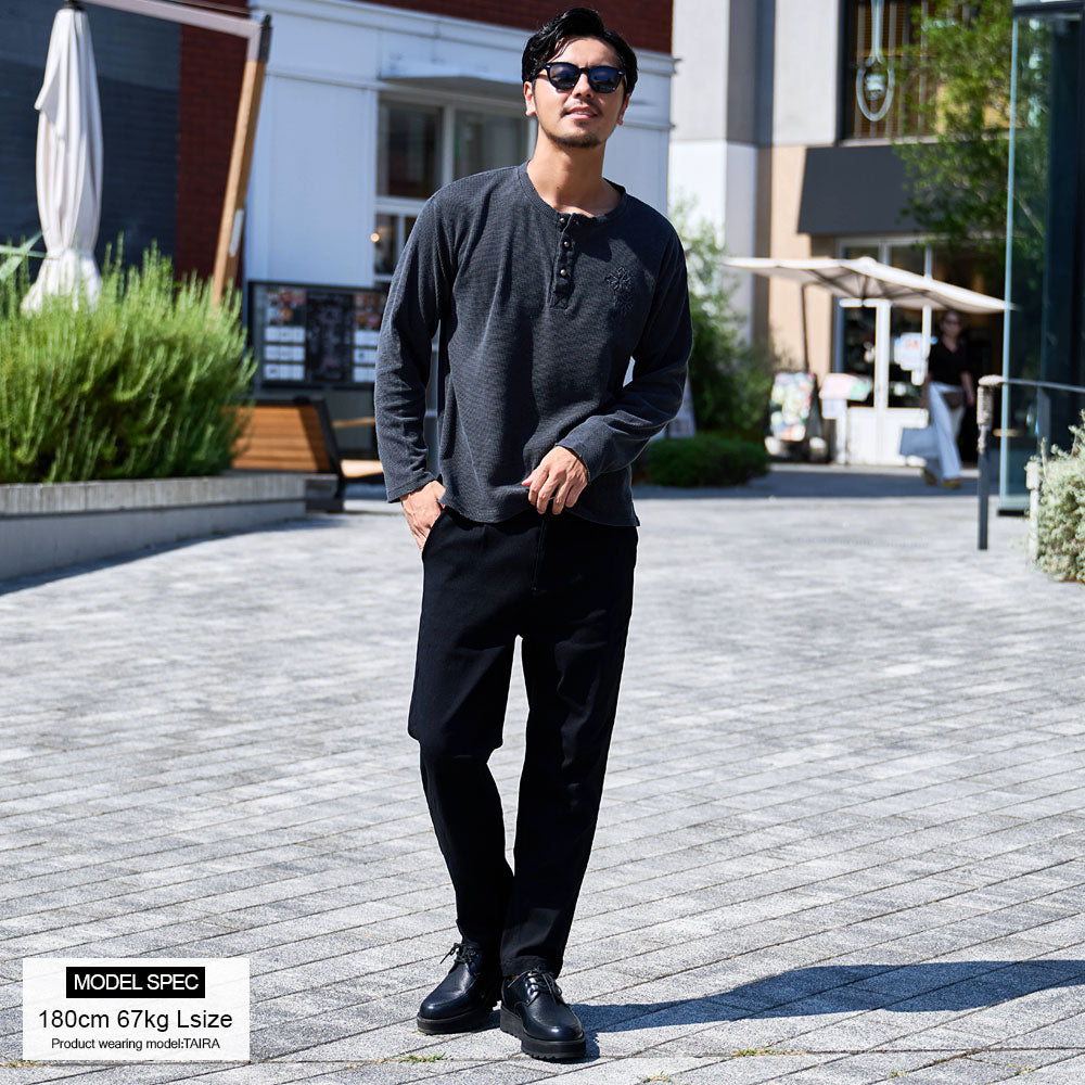 シルバーバレットセレクト SB Select SB select ヴィンテージ風クロス刺繍ワッフルダメージロンT （3(GRY/グレー)） 3(GRY/グレー)