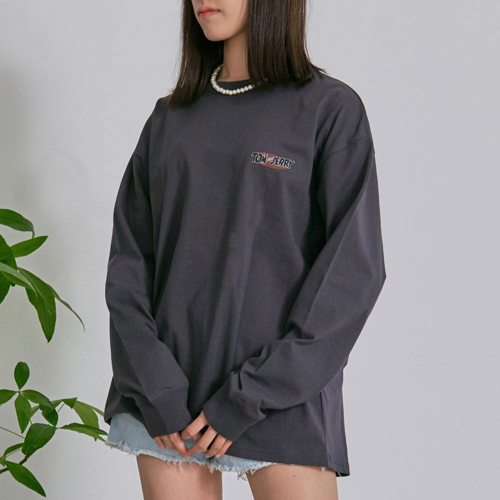 シルバーバレットセレクト SB Select TOM&JERRY ロンTEE 長袖Tシャツ （50(SUMIKURO/スミクロ)） 50(SUMIKURO/スミクロ)