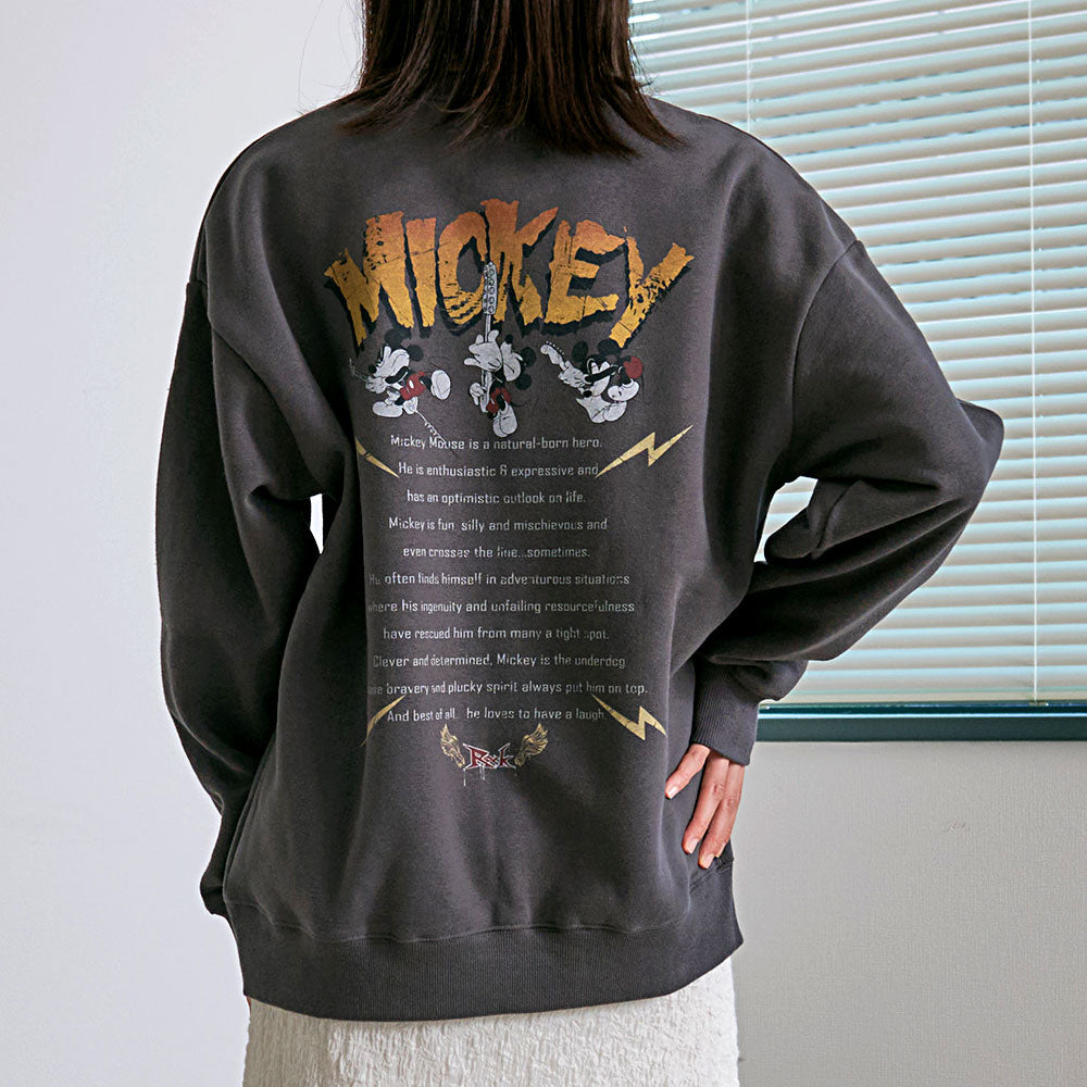 シルバーバレットセレクト SB Select DISNEY ROCK USED風スウェット トレーナー （50(SUMIKURO/スミクロ)） 50(SUMIKURO/スミクロ)