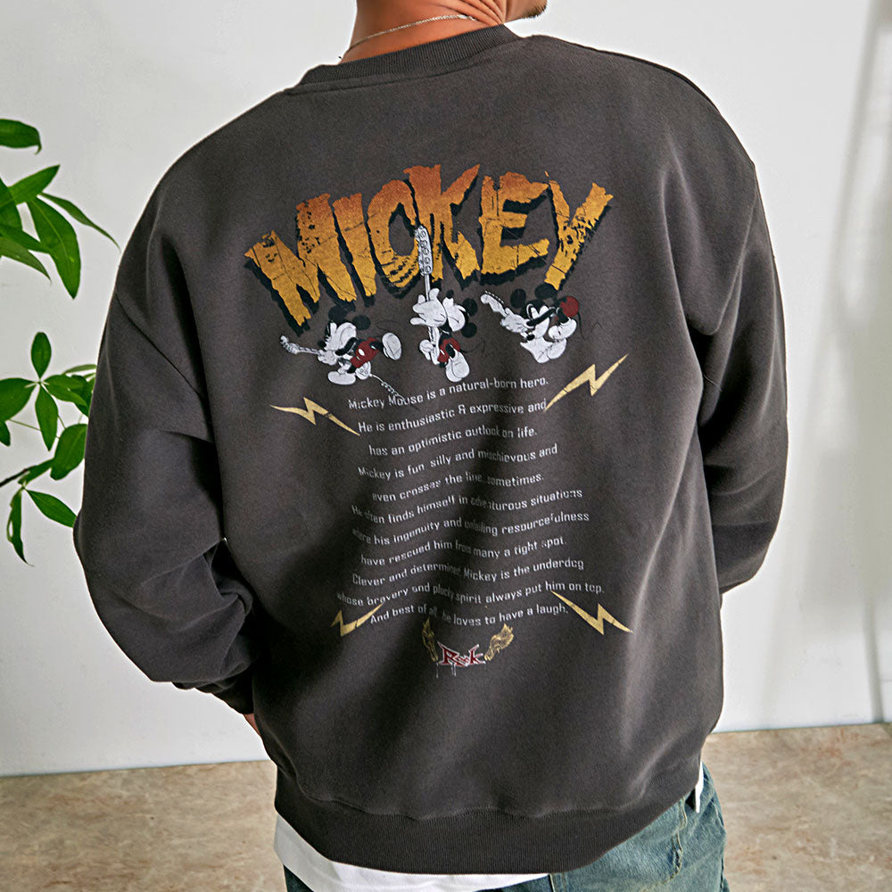 シルバーバレットセレクト SB Select DISNEY ROCK USED風スウェット トレーナー （50(SUMIKURO/スミクロ)） 50(SUMIKURO/スミクロ)