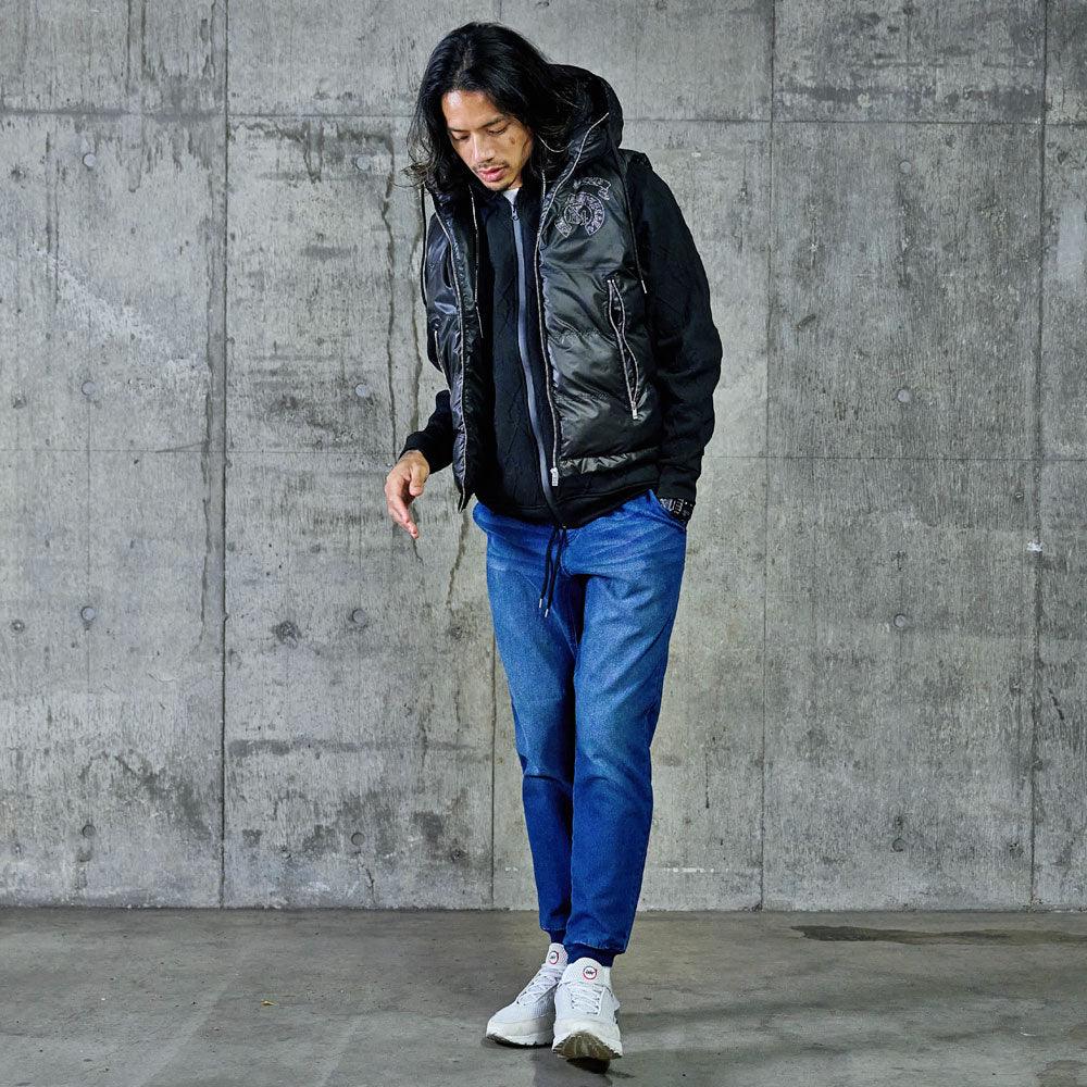 シルバーバレットセレクト SB Select LUXE/R サークル柄ラインストーンフード中綿ベスト （4-2(RED/レッド)） 4-2(RED/レッド)