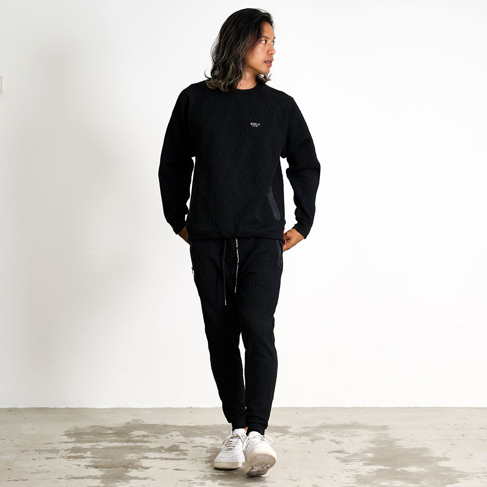 シルバーバレットセレクト SB Select LUXE/R ふくれジャガードトレーナー （2-1(WHT/ホワイト)） 2-1(WHT/ホワイト)