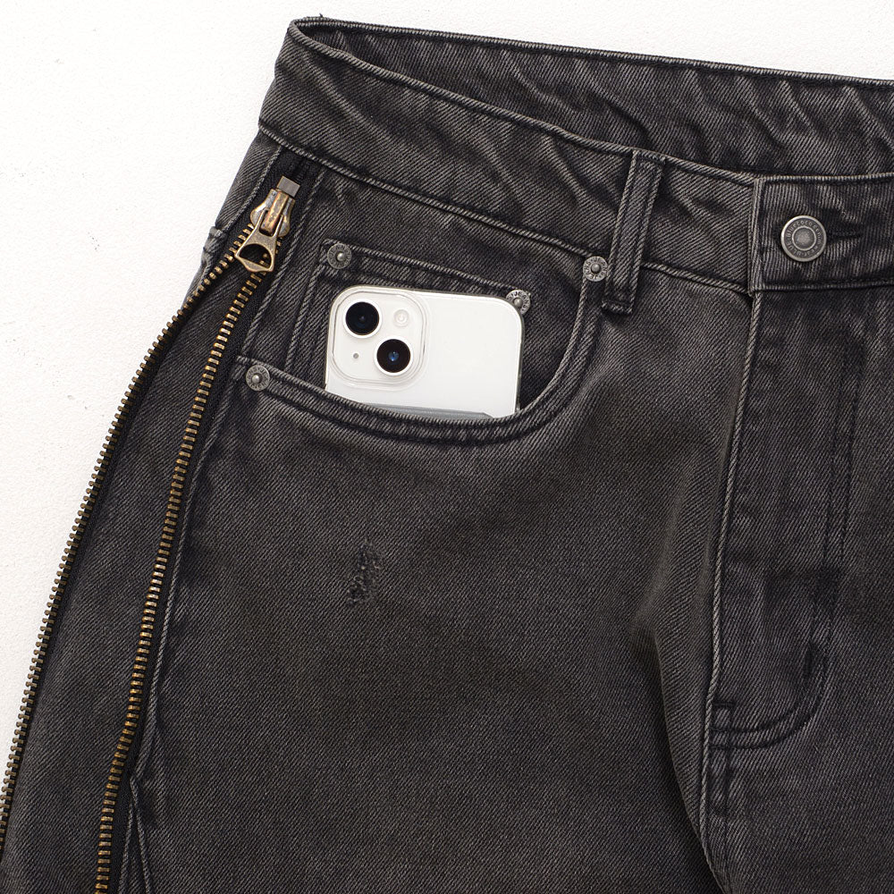 シルバーバレットセレクト SB Select SB select  サイドジップデザインワイドパンツ （BLK(ブラック)） BLK(ブラック)