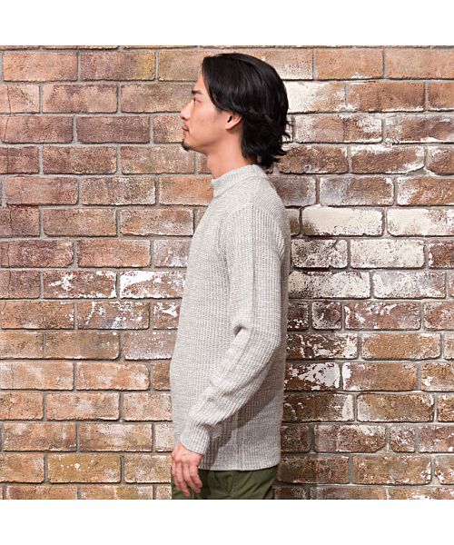ビッチ VICCI VICCI 畦編みモックネック長袖ニットソー