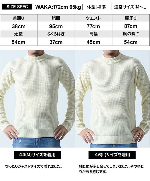 ビッチ VICCI VICCI 畦編みモックネック長袖ニットソー