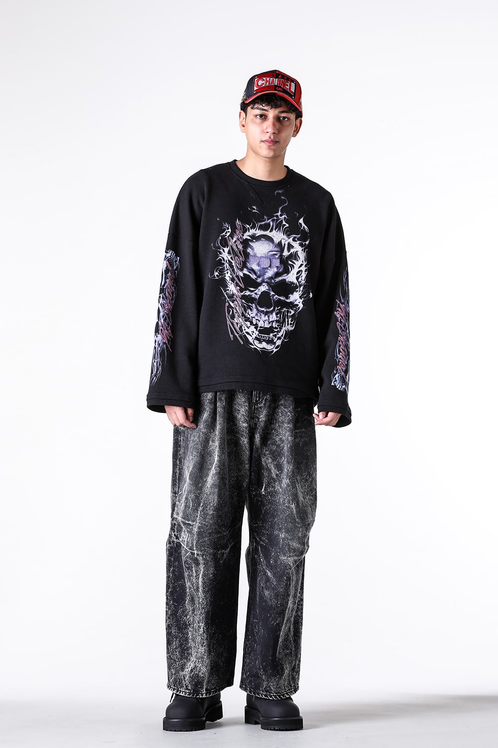 ピーディーエフ PDF Fat Angelo Pants （Black） Black