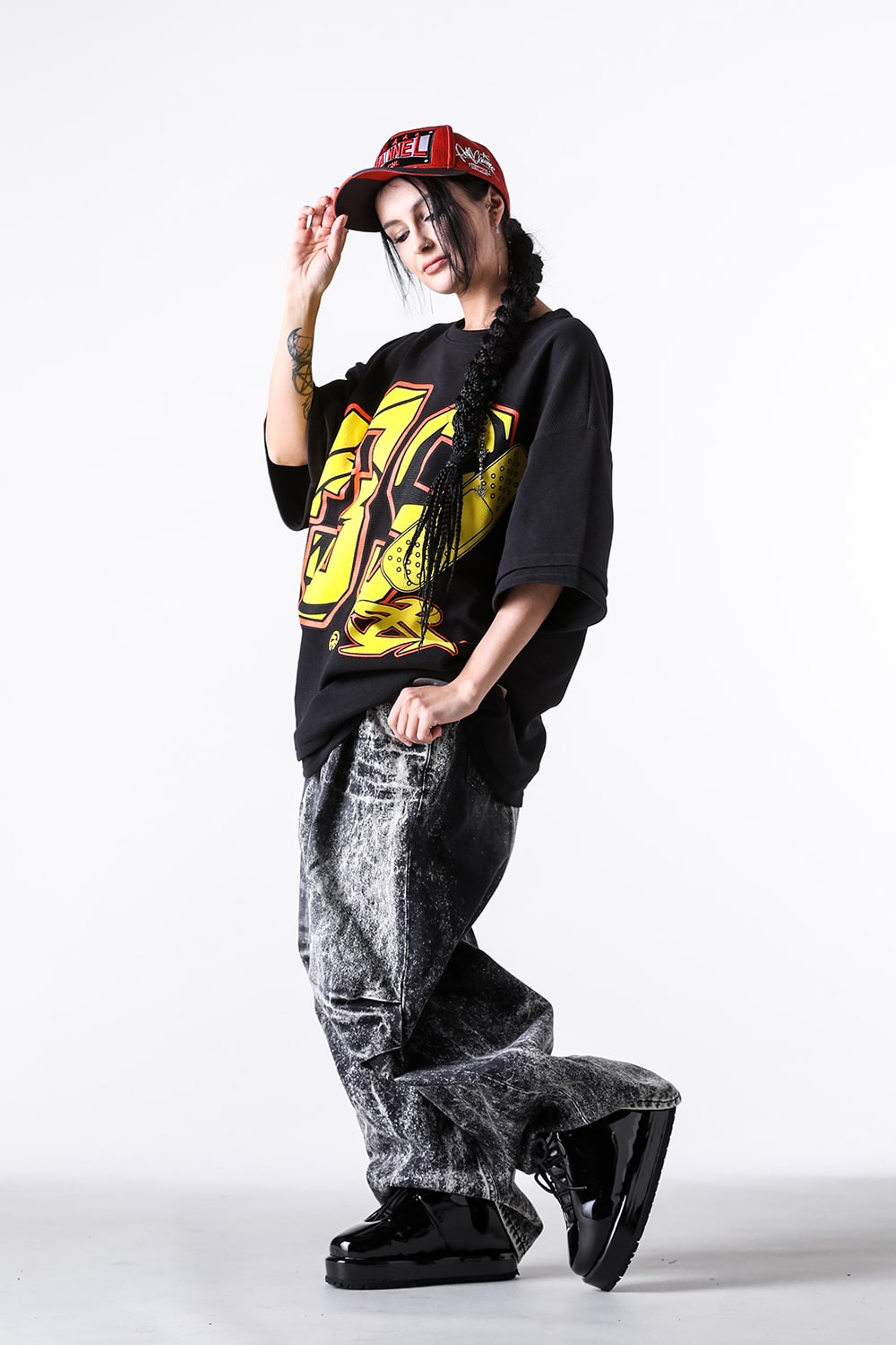 ピーディーエフ PDF Fat Angelo Pants （Black） Black