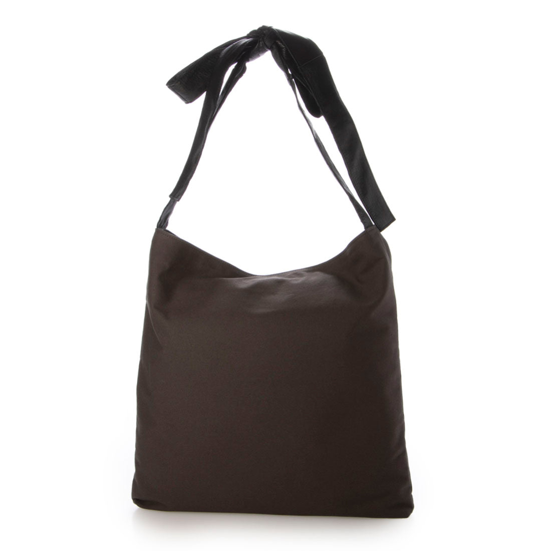 ペルケ perche FOOD TEXTILE×牛革ソフトリボンハンドルトート （BK） BK